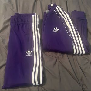 Purple Adidas Sweatsuit